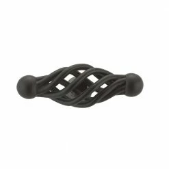 Richelieu Hardware Champs-Élysées Collection 2-3/16 in. (55 mm) x 13/16 in. (20 mm) Matte Black Traditional Cabinet Knob -Copper Creek Shop richelieu hardware cabinet knobs bp10555900 4f 1000