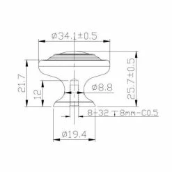 Richelieu Hardware Notre-Dame Collection 1-5/16 in. (34 mm) Antique Copper Traditional Cabinet Knob -Copper Creek Shop richelieu hardware cabinet knobs bp10734193 44 1000