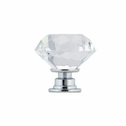 Richelieu Hardware Bolzano Collection 1-3/16 in. (30 mm) Crystal and Chrome Contemporary Cabinet Knob -Copper Creek Shop richelieu hardware cabinet knobs bp2828023014011 4f 1000