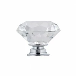 Richelieu Hardware Bolzano Collection 1-9/16 in. (40 mm) Crystal and Chrome Contemporary Cabinet Knob -Copper Creek Shop richelieu hardware cabinet knobs bp282804014011 4f 1000