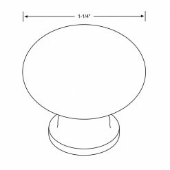 Richelieu Hardware Gatineau Collection 1-1/4 in. (32 mm) Brushed Nickel Traditional Cabinet Knob -Copper Creek Shop richelieu hardware cabinet knobs bp3923175 4f 1000