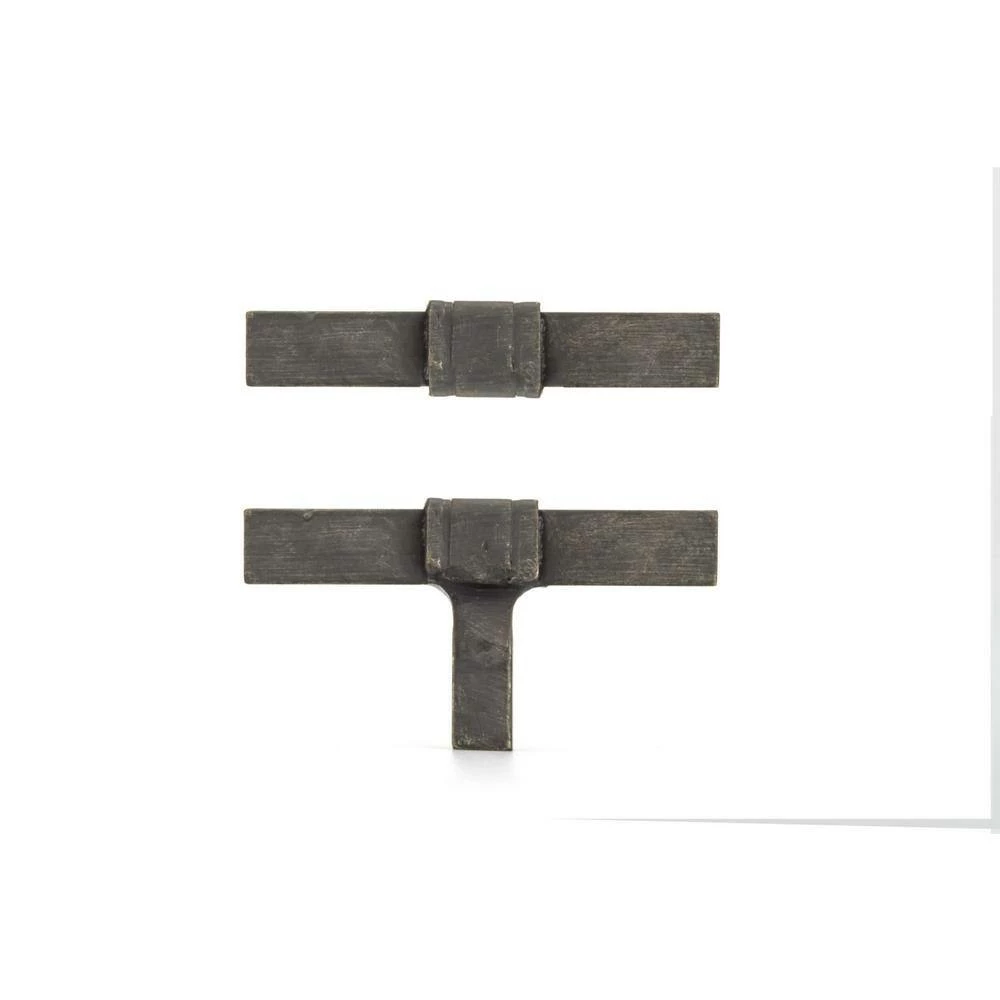 Richelieu Hardware Castelo Collection 2-15/16 in. (75 mm) x 1/2 in. (13 mm) Matte Black Iron Contemporary Cabinet Knob 4 Richelieu Hardware Castelo Collection 2-15/16 in. (75 mm) x 1/2 in. (13 mm) Matte Black Iron Contemporary Cabinet Knob - Image 2