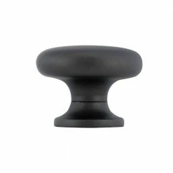 Richelieu Hardware 1-3/8 in. (35 mm) Matte Black Contemporary Cabinet Knob -Copper Creek Shop richelieu hardware cabinet knobs bp486900 4f 1000