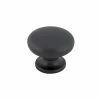 Richelieu Hardware 1-3/8 in. (35 mm) Matte Black Contemporary Cabinet Knob 1 Richelieu Hardware 1-3/8 in. (35 mm) Matte Black Contemporary Cabinet Knob -Copper Creek Shop richelieu hardware cabinet knobs bp486900 64 1000