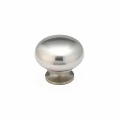 Richelieu Hardware Gatineau Collection 1-1/2 in. (38 mm) Brushed Nickel Traditional Cabinet Knob