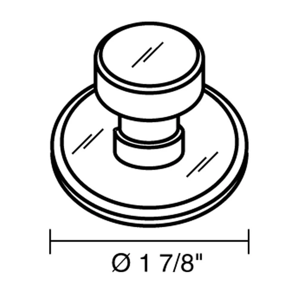 Richelieu Hardware Mornac Collection 1-7/8 in. (48 mm) Mirror Effect Contemporary Cabinet Knob 5 Richelieu Hardware Mornac Collection 1-7/8 in. (48 mm) Mirror Effect Contemporary Cabinet Knob - Image 3