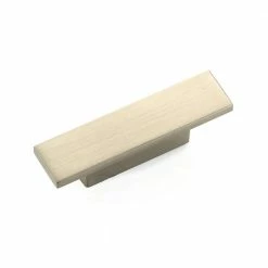 Richelieu Hardware Flemingdon Collection 2-3/4 in. (70 mm) x 11/16 in. (17 mm) Brushed Nickel Contemporary Cabinet Knob