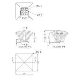 Richelieu Hardware McKenzie Collection 1-1/4 in. (32 mm) x 1-1/4 in. (32 mm) Brushed Nickel Contemporary Cabinet Knob -Copper Creek Shop richelieu hardware cabinet knobs bp53082195 44 1000