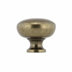 Richelieu Hardware Faubourg Collection 1-1/4 in. (32 mm) Burnished Brass Traditional Cabinet Knob -Copper Creek Shop richelieu hardware cabinet knobs bp7091332bb 1f 1000