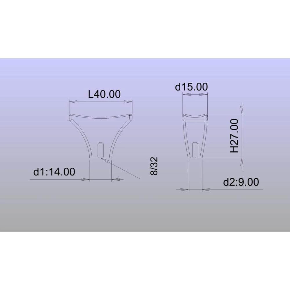 Richelieu Hardware 1-9/16 in. x 9/16 in. (40 mm x 14 mm) Brushed Nickel Transitional Metal Cabinet Knob 7 Richelieu Hardware 1-9/16 in. x 9/16 in. (40 mm x 14 mm) Brushed Nickel Transitional Metal Cabinet Knob - Image 5