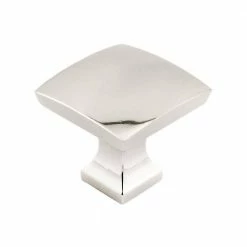 Richelieu Hardware Rosemère Collection 1-5/16 in. (33 mm) x 1-5/16 in. (33 mm) Polished Nickel Transitional Cabinet Knob