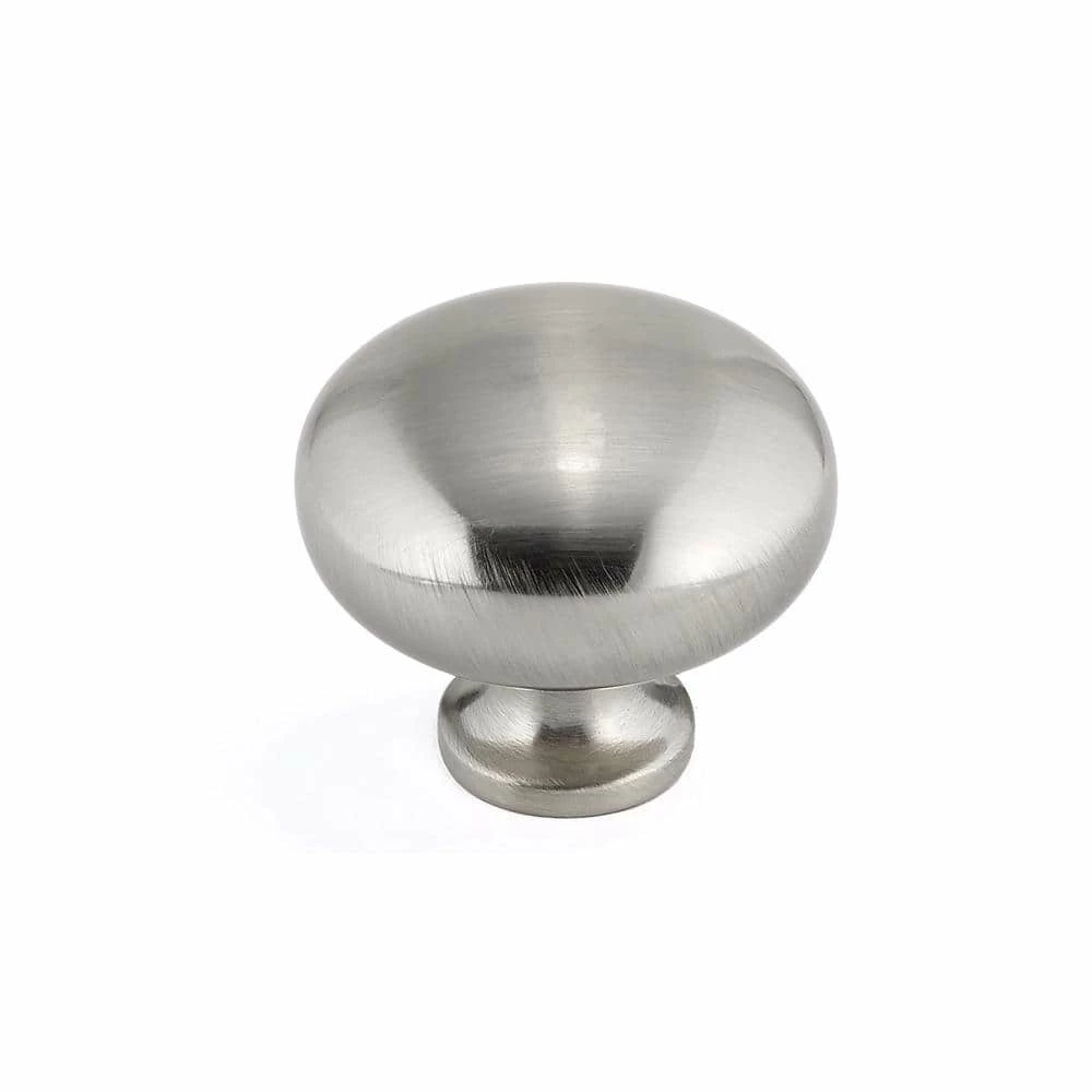 Richelieu Hardware Germain Collection 1-1/4 in. (32 mm) Brushed Nickel Functional Cabinet Knob 3 Richelieu Hardware Germain Collection 1-1/4 in. (32 mm) Brushed Nickel Functional Cabinet Knob