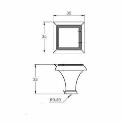 Richelieu Hardware Beauharnois Collection 1-3/8 in. (35 mm) x 1-3/8 in. (35 mm) Brushed Oil-Rubbed Bronze Traditional Cabinet Knob -Copper Creek Shop richelieu hardware cabinet knobs bp77535borb 44 1000