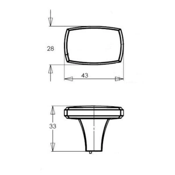 Richelieu Hardware Prévost Collection 1-11/16 in. (43 mm) x 1-1/8 in. (28 mm) Brushed Nickel Transitional Cabinet Knob 5 Richelieu Hardware Prévost Collection 1-11/16 in. (43 mm) x 1-1/8 in. (28 mm) Brushed Nickel Transitional Cabinet Knob - Image 3