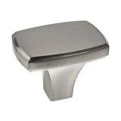 Richelieu Hardware Prévost Collection 1-11/16 in. (43 mm) x 1-1/8 in. (28 mm) Brushed Nickel Transitional Cabinet Knob