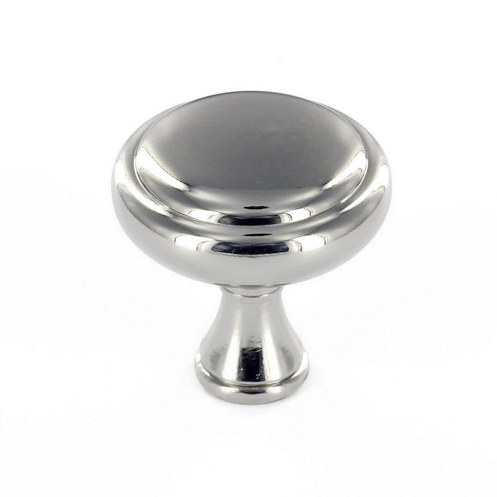 Richelieu Hardware Candiac Collection 1-1/4 in. (32 mm) Polished Nickel Traditional Cabinet Knob 3 Richelieu Hardware Candiac Collection 1-1/4 in. (32 mm) Polished Nickel Traditional Cabinet Knob
