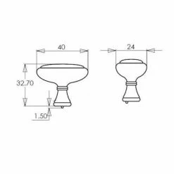 Richelieu Hardware Candiac Collection 1-9/16 in. (40 mm) x 15/16 in. (24 mm) Brushed Oil-Rubbed Bronze Traditional Cabinet Knob -Copper Creek Shop richelieu hardware cabinet knobs bp79040borb 4f 1000