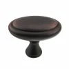 Richelieu Hardware Candiac Collection 1-9/16 in. (40 mm) x 15/16 in. (24 mm) Brushed Oil-Rubbed Bronze Traditional Cabinet Knob -Copper Creek Shop richelieu hardware cabinet knobs bp79040borb 64 1000