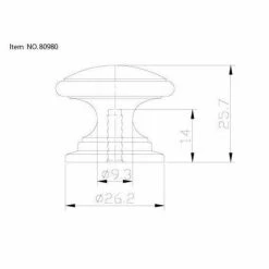 Richelieu Hardware Mont-Royal Collection 1-1/4 in. (32 mm) Pewter Traditional Cabinet Knob -Copper Creek Shop richelieu hardware cabinet knobs bp80980142 4f 1000