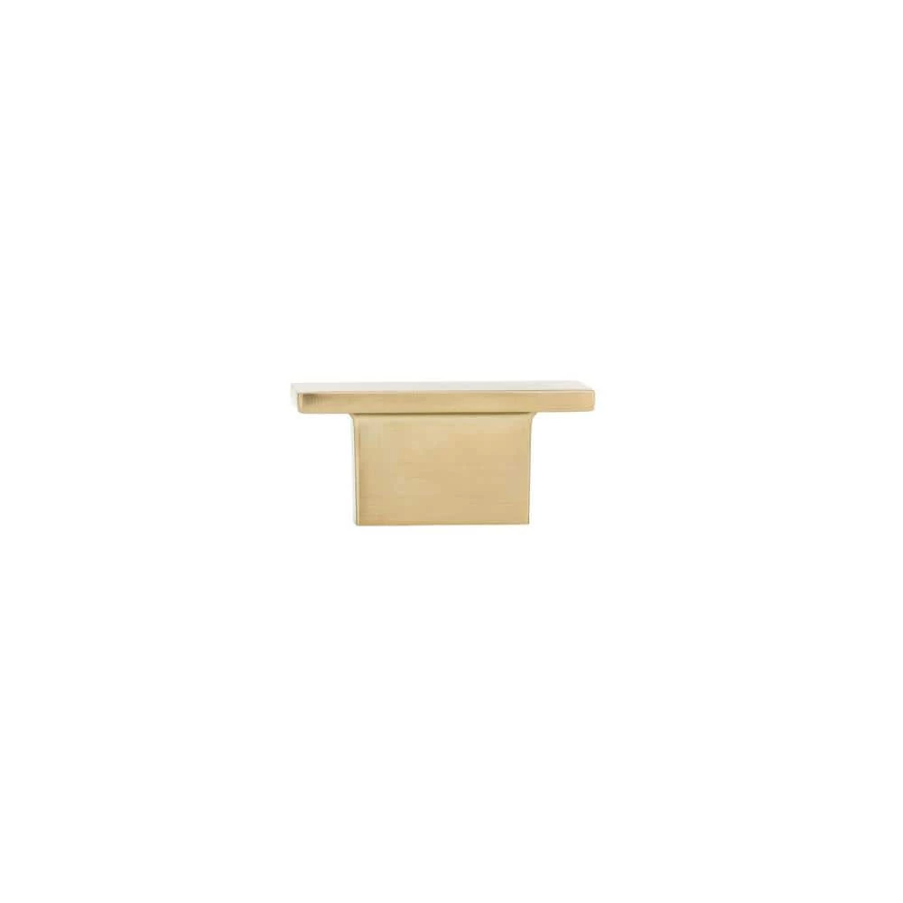 Richelieu Hardware Flemingdon Collection 1-9/16 in. (40 mm) x 7/8 in. (22 mm) Aurum Brushed Gold Contemporary Cabinet Knob 4 Richelieu Hardware Flemingdon Collection 1-9/16 in. (40 mm) x 7/8 in. (22 mm) Aurum Brushed Gold Contemporary Cabinet Knob - Image 2