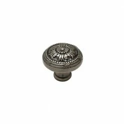 Richelieu Hardware Châteauguay Collection 1-1/4 in. (32 mm) Pewter Traditional Cabinet Knob