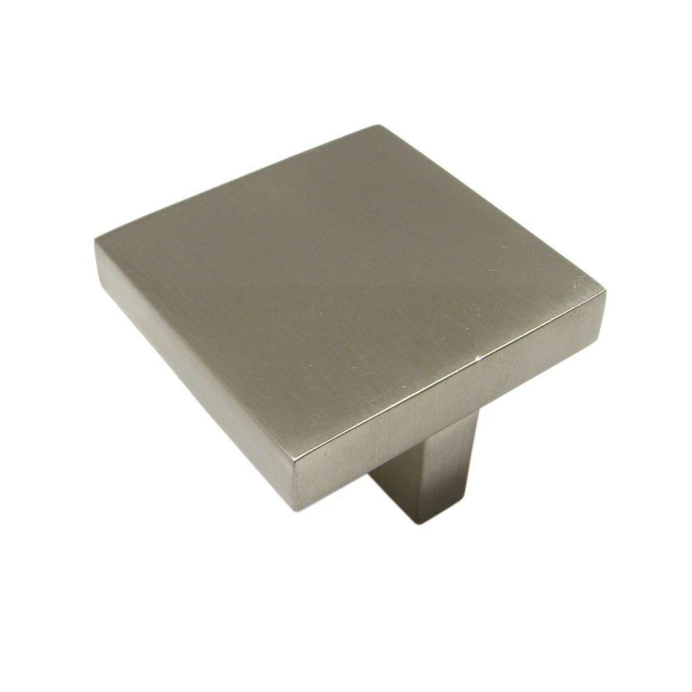 Richelieu Hardware Bendale Collection 1-5/8 in. (42 mm) x 1-5/8 in. (42 mm) Brushed Nickel Contemporary Cabinet Knob 3 Richelieu Hardware Bendale Collection 1-5/8 in. (42 mm) x 1-5/8 in. (42 mm) Brushed Nickel Contemporary Cabinet Knob