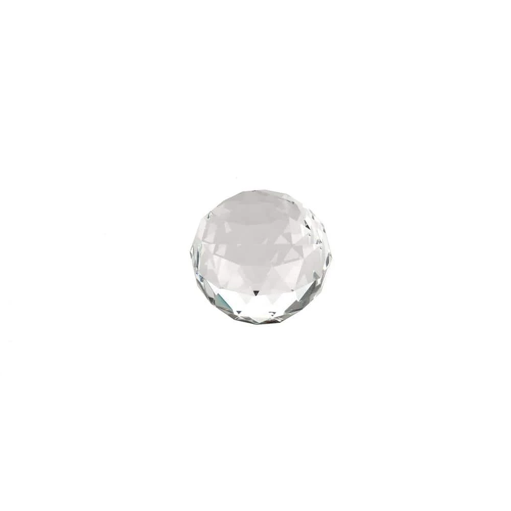 Richelieu Hardware Pordenone Collection 1-3/16 in. (30 mm) Crystal and Chrome Contemporary Cabinet Knob 4 Richelieu Hardware Pordenone Collection 1-3/16 in. (30 mm) Crystal and Chrome Contemporary Cabinet Knob - Image 2