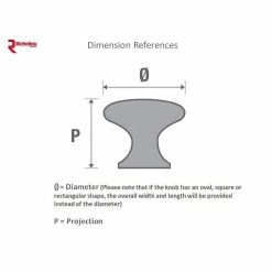 Richelieu Hardware Classic 1-9/16 in. (25 mm) Champagne Bronze Cabinet Knob -Copper Creek Shop richelieu hardware cabinet knobs bp878940chbrz 77 1000