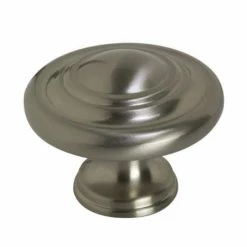 Richelieu Hardware 1-3/4 in. (44 mm) Brushed Nickel Traditional Metal Cabinet Knob -Copper Creek Shop richelieu hardware cabinet knobs bp880195 4f 1000