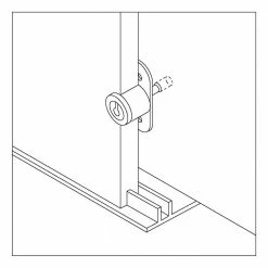 Richelieu Hardware 3/4 in. (19 mm) Matte Nickel Push-Button Lock for Maximum 7/8 in. (22 mm) Panel Thickness -Copper Creek Shop richelieu hardware cabinet locks 369370195 44 1000