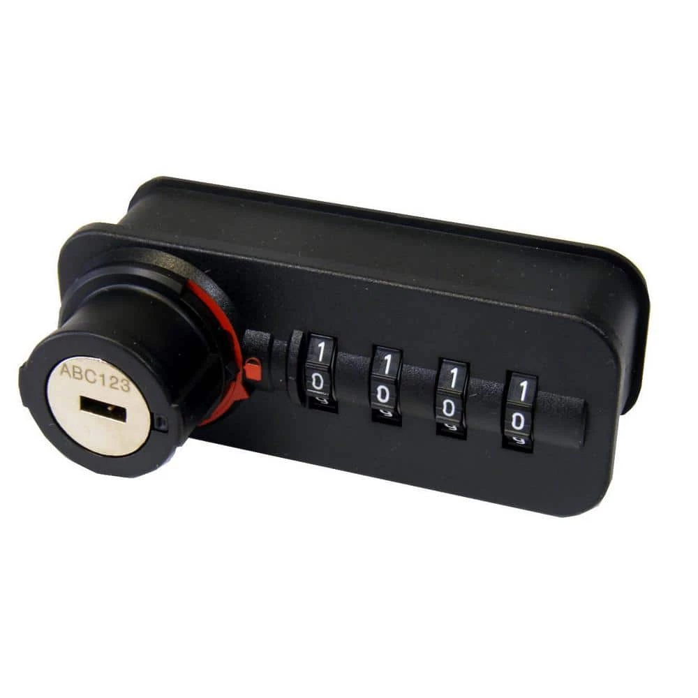 Richelieu Hardware 3-5/16 in. Black Right Hand Fixed Code Combination Furniture Lock 3 Richelieu Hardware 3-5/16 in. Black Right Hand Fixed Code Combination Furniture Lock