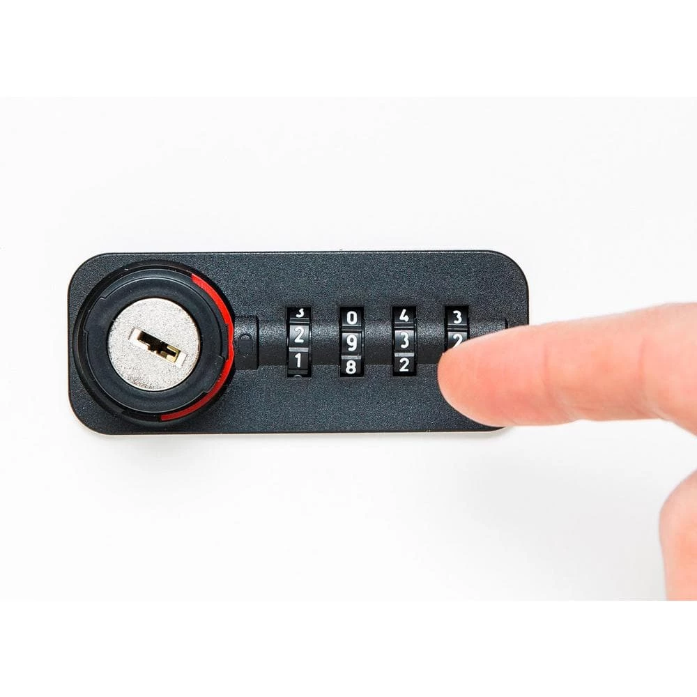 Richelieu Hardware 3-5/16 in. Black Right Hand Fixed Code Combination Furniture Lock 4 Richelieu Hardware 3-5/16 in. Black Right Hand Fixed Code Combination Furniture Lock - Image 2