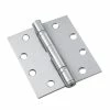 Richelieu Hardware 4-1/2 in. 114 mm Stainless Steel Full Mortise Ball Bearing Butt Hinge (3-Pack) -Copper Creek Shop richelieu hardware door hinges 4823ssb 64 1000
