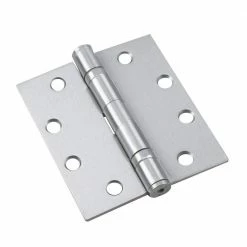 Richelieu Hardware 4-1/2 in. 114 mm Stainless Steel Full Mortise Ball Bearing Butt Hinge (3-Pack)