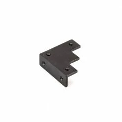 Richelieu Hardware 2-15/16 in. Matte Black Decorative Rustic Corner Bracket