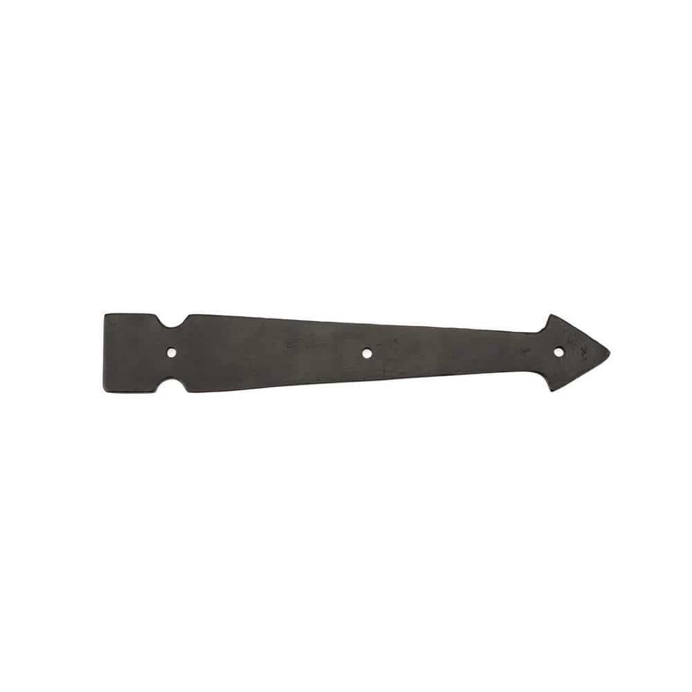 Richelieu Hardware 8-1/16 in. Matte Black Decorative Rustic False Hinge 2 Richelieu Hardware 8-1/16 in. Matte Black Decorative Rustic False Hinge