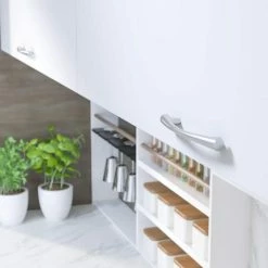 Richelieu Hardware Newtown Collection 5-1/16 in. (128 mm) Center-to-Center Brushed Nickel Contemporary Drawer Pull 13 Richelieu Hardware Newtown Collection 5-1/16 in. (128 mm) Center-to-Center Brushed Nickel Contemporary Drawer Pull -Copper Creek Shop richelieu hardware drawer pulls 5183128195 31 1000