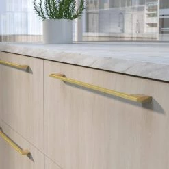 Richelieu Hardware Bloomsbury Collection 20-1/8 in. (512 mm) Metallic Gold and Brushed Gold Contemporary Drawer Pull -Copper Creek Shop richelieu hardware drawer pulls 7990512131165 31 1000