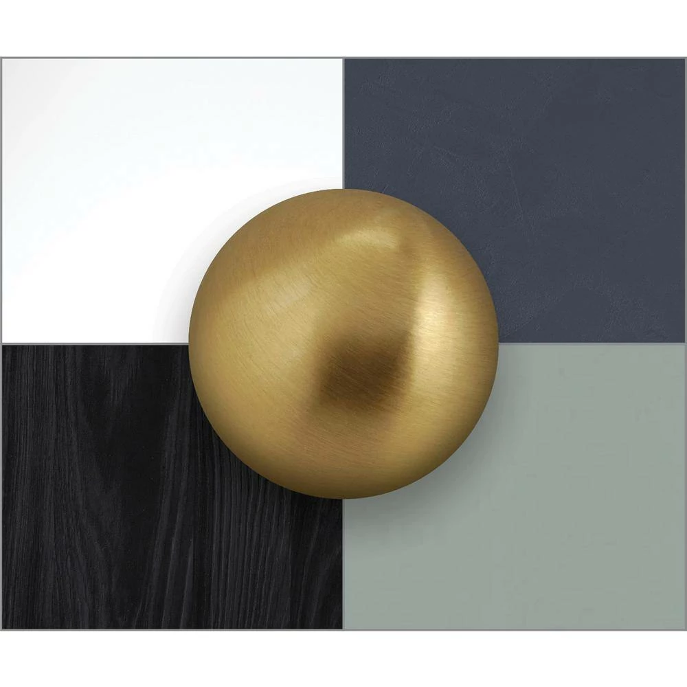 Richelieu Hardware 17-5/8 in. (448 mm) Center-to-Center Brushed Gold Contemporary Drawer Pull 7 Richelieu Hardware 17-5/8 in. (448 mm) Center-to-Center Brushed Gold Contemporary Drawer Pull - Image 5