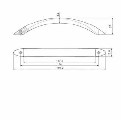 Richelieu Hardware Concord Collection 5-1/16 in. (128 mm) Center-to-Center Brushed Nickel Contemporary Drawer Pull 12 Richelieu Hardware Concord Collection 5-1/16 in. (128 mm) Center-to-Center Brushed Nickel Contemporary Drawer Pull -Copper Creek Shop richelieu hardware drawer pulls bp16338195 44 1000