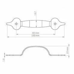 Richelieu Hardware Provence Collection 3-1/4 in. (83 mm) Center-to-Center Black Traditional Drawer Pull -Copper Creek Shop richelieu hardware drawer pulls bp205790 4f 1000