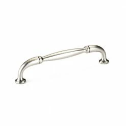 Richelieu Hardware Hudson Collection 5-1/16 in. (128 mm) Center-to-Center Brushed Nickel Traditional Drawer Pull