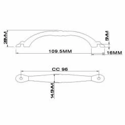 Richelieu Hardware Beloeil Collection 3-3/4 in. (96 mm) Center-to-Center Brushed Oil-Rubbed Bronze Traditional Drawer Pull -Copper Creek Shop richelieu hardware drawer pulls bp2373896borb 44 1000