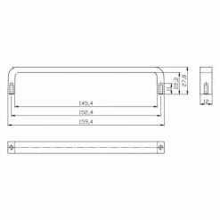 Richelieu Hardware Arlington Collection 6 in. (152 mm) Center-to-Center Brushed Nickel Contemporary Drawer Pull 10 Richelieu Hardware Arlington Collection 6 in. (152 mm) Center-to-Center Brushed Nickel Contemporary Drawer Pull -Copper Creek Shop richelieu hardware drawer pulls bp260195 1f 1000
