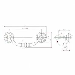 Richelieu Hardware 4-1/4 in. (108 mm) Center-to-Center Matte Black Iron Traditional Drawer Pull 11 Richelieu Hardware 4-1/4 in. (108 mm) Center-to-Center Matte Black Iron Traditional Drawer Pull -Copper Creek Shop richelieu hardware drawer pulls bp30214909 44 1000