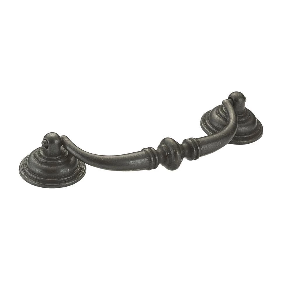 Richelieu Hardware 4-1/4 in. (108 mm) Center-to-Center Matte Black Iron Traditional Drawer Pull 3 Richelieu Hardware 4-1/4 in. (108 mm) Center-to-Center Matte Black Iron Traditional Drawer Pull
