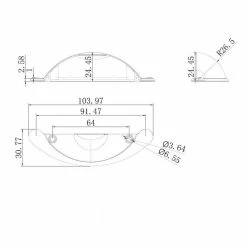 Richelieu Hardware Sorbonne Collection 2-1/2 in. (64 mm) Center-to-Center Matte Black Traditional Drawer Pull -Copper Creek Shop richelieu hardware drawer pulls bp30342900 44 1000