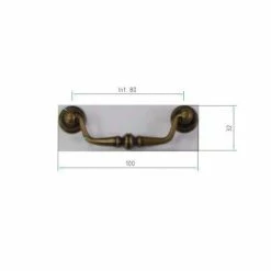 Richelieu Hardware 3-1/8 in. (80 mm) Center-to-Center Oxidized Brass Traditional Drawer Pull -Copper Creek Shop richelieu hardware drawer pulls bp303580163 4f 1000