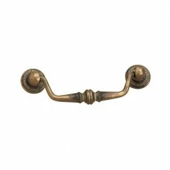 Richelieu Hardware 3-1/8 in. (80 mm) Center-to-Center Oxidized Brass Traditional Drawer Pull