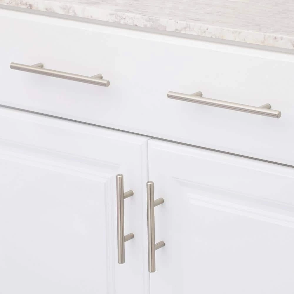 Richelieu Hardware Washington Collection 5-1/16 in. (128 mm) Center-to-Center Brushed Nickel Contemporary Drawer Pull 8 Richelieu Hardware Washington Collection 5-1/16 in. (128 mm) Center-to-Center Brushed Nickel Contemporary Drawer Pull - Image 6